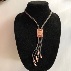 Merx Jewelry - Copper and Leather Necklace Merx Jewelry - Copper and Leather Necklace